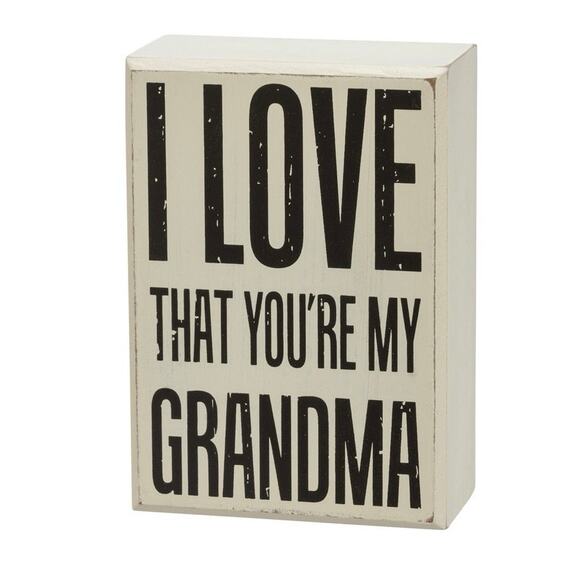 Grandma Grandkids NWT Wire Photo Clip and Table Decor Block 2 piece Set - Picture 3 of 4